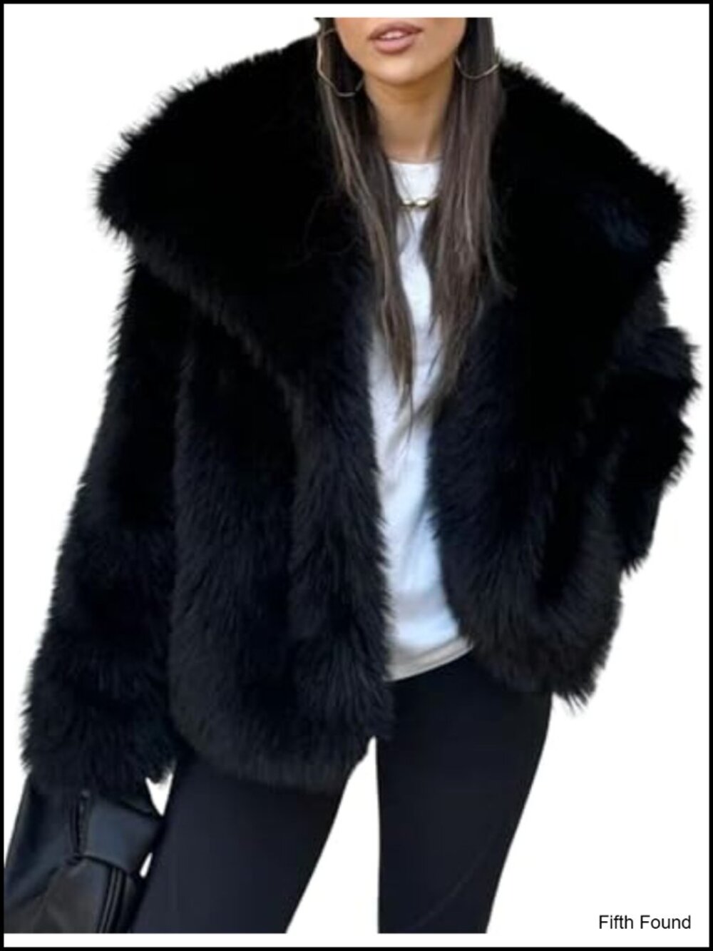 Womens Faux Fur Coat Fluffy Fuzzy Warm Winter Jacket
